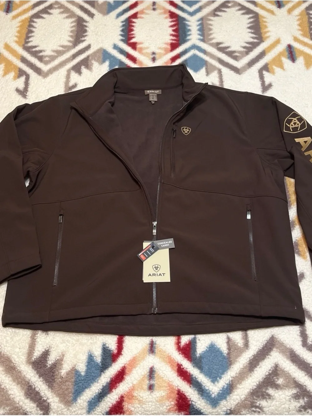 Ariat Men's Chocolate Brown Lightweight Softshell Jacket